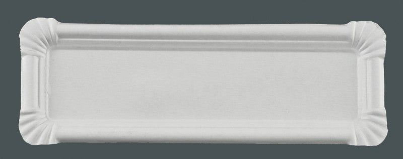 250 Pappteller rechteckig, 8 x 23 cm