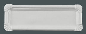 2500 Pappteller rechteckig 8 x 23 cm