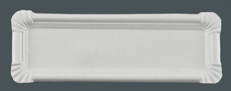 2500 Pappteller rechteckig 8 x 23 cm