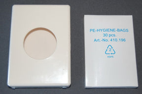 1 Hygienebeutel Set 300 Hygienebeutel + 1 Spender WEISS