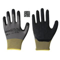 12 Paar Latex-Feinstrick-Handschuhe grau, Gr. 8