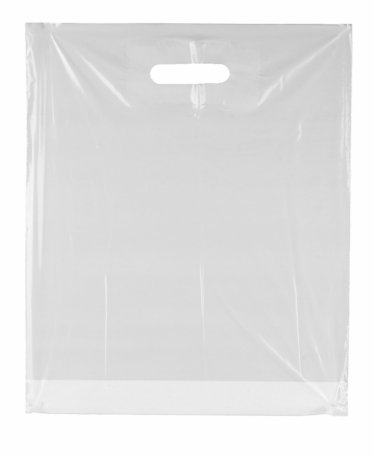 100 Grifflochtragetaschen weiß 38x45+5 cm