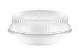 600 Salatschalen "B2" mit Deckel, rund, weiß, 400 ml