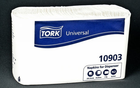 5400 Spenderservietten weiß 1 lag. 25x30 cm 10933