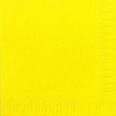 1000 DUNI Servietten gelb 3-lag. 33x33 cm 1/4 Falz 211314