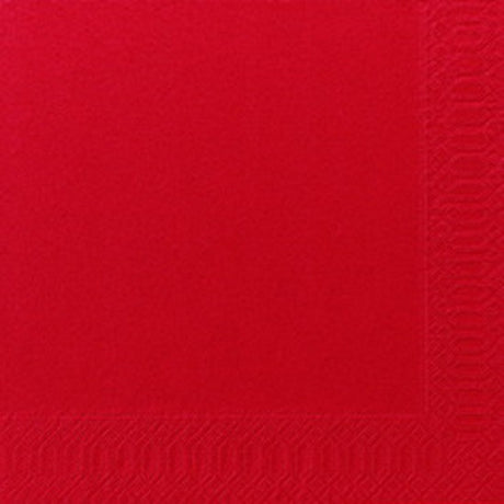 1000 DUNI Servietten rot 3-lag. 33x33 cm 1/4 Falz 211109