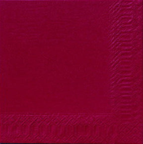 1000 DUNI Servietten bordeaux 3-lag. 33x33 cm 1/4 Falz 211123