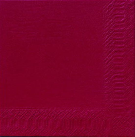 1000 DUNI Servietten, bordeaux, 3-lag., 33x33 cm, 1/4 Falz, 211123