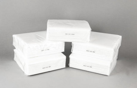 5000 Prägeservietten weiß 1 lag. 33x33 cm 1/4 Falz