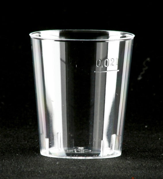 1000 Einweg Schnapsgläser 2 cl glasklar