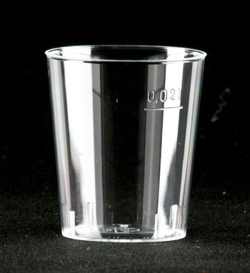 250 Einweg Schnapsgläser, 2 cl, glasklar