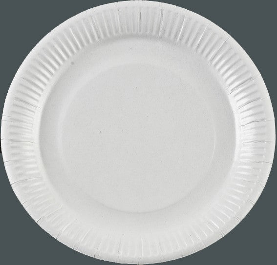 500 Pappteller rund 23 cm, KU23 mit Fettbarriere, 271607