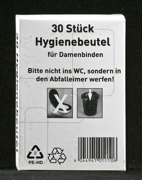 300 PE Hygienebeutel 87x127x19 mm 10 x 30 St.