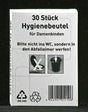 750 PE Hygienebeutel 87x127x19 mm 25 x 30 St.