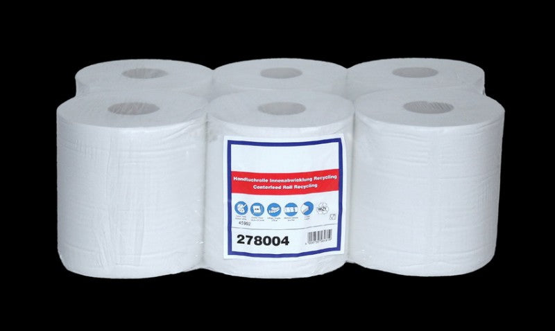 Handtuchpapierrollen weiß Midi 1-lag. 6 Rollen