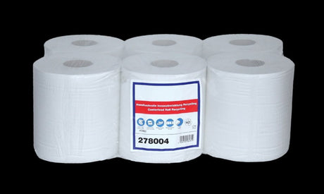 Handtuchpapierrollen weiß Midi 1-lag. 6 Rollen