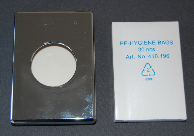 1 Hygienebeutel Set 150 Hygienebeutel + 1 Spender VERCHROMT