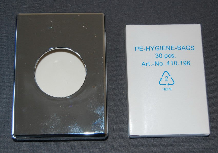 1 Hygienebeutel Set 300 Hygienebeutel + 1 Spender VERCHROMT