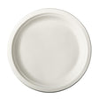 50 Teller Zuckerrohr "pure" ungeteilt Ø 23 cm · 2 cm weiss 3226