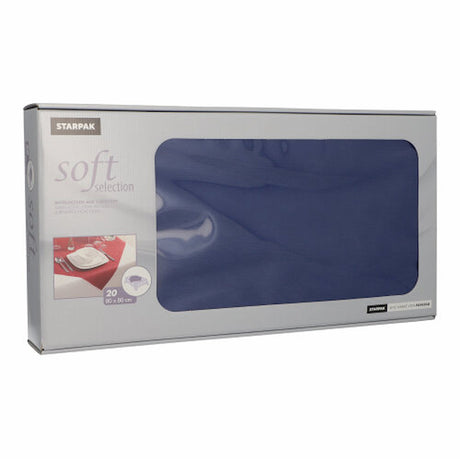 20 Papstar Vlies Mitteldecken dunkelblau "soft selection" 80 x 80 cm 82330