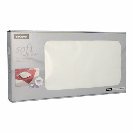 20 Papstar Vlies Mitteldecken weiss "soft selection" 80 x 80 cm 82332