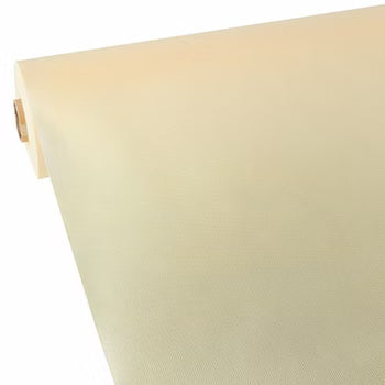 1 Papstar Vlies Tischdecke, creme "soft selection" 40 x 1,18 m, 84192