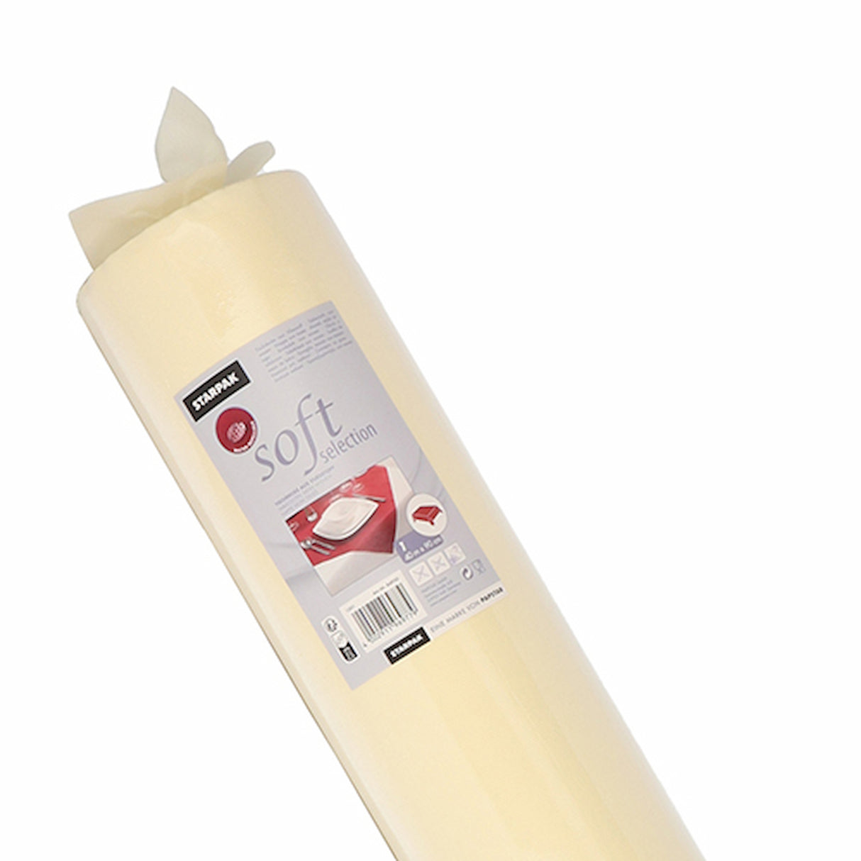 1 Papstar Vlies Tischdecke creme "soft selection" 40 x 09 m 84950
