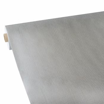 1 Papstar Vlies Tischdecke, silber "soft selection plus" 25 m x 1,18 m, 86047