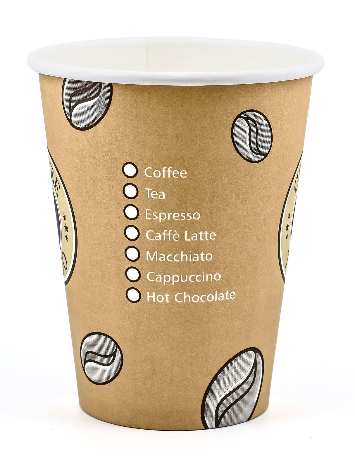 100 Coffee to go Becher 300 ml "Topline" braun-beige 230523