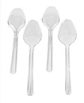 100 Mehrweg Löffel, Deluxe, transparent, 17,5 cm
