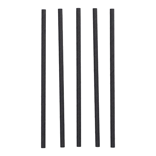 5000 Mehrweg Trinkhalme aus PP 24 cm x 8 mm schwarz