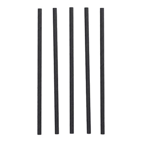5000 Mehrweg Trinkhalme aus PP 24 cm x 8 mm schwarz