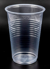 1000 Trinkbecher PP gerillt mit Eichstrich transparent 200 ml 270424