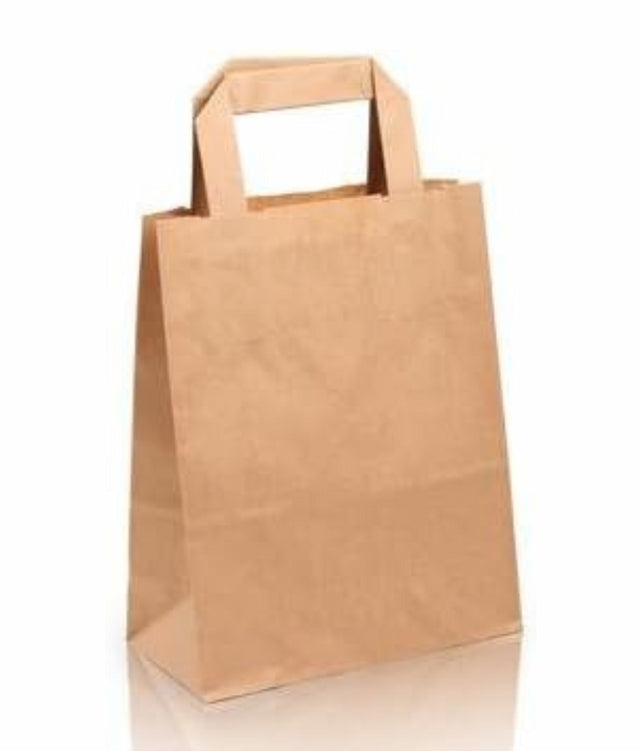 250 Papier-Tragetaschen braun, 170+260x250 mm, 480303