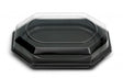 10 Catering- Trays schwarz inklusive DECKEL 350 x 250 x 80 mm 1165+1171 A