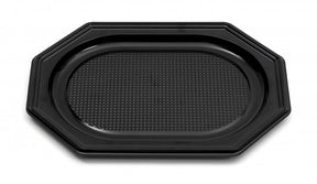 10 Catering- Trays schwarz 350 x 250 x 20 mm 1165 A