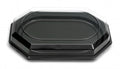 10 Catering- Trays schwarz inklusive DECKEL, 470 x 320 x 85 mm, 1166+1172, B