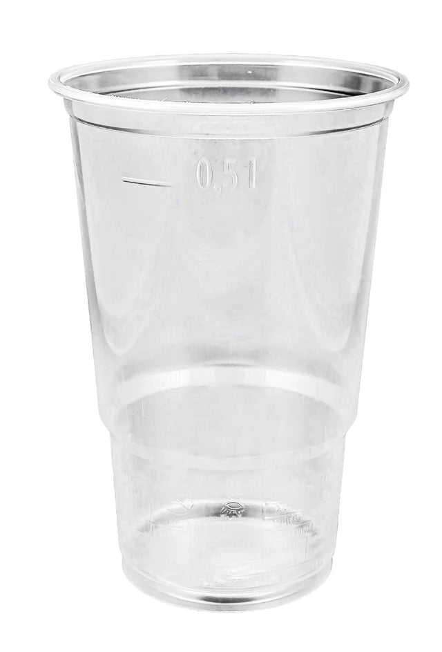 800 Trinkbecher PP klar-glatt mit Eichstrich transparent 500 ml 08108