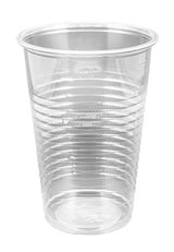 1000 Trinkbecher PP , gerillt, mit Eichstrich, transparent 300 ml, 08158
